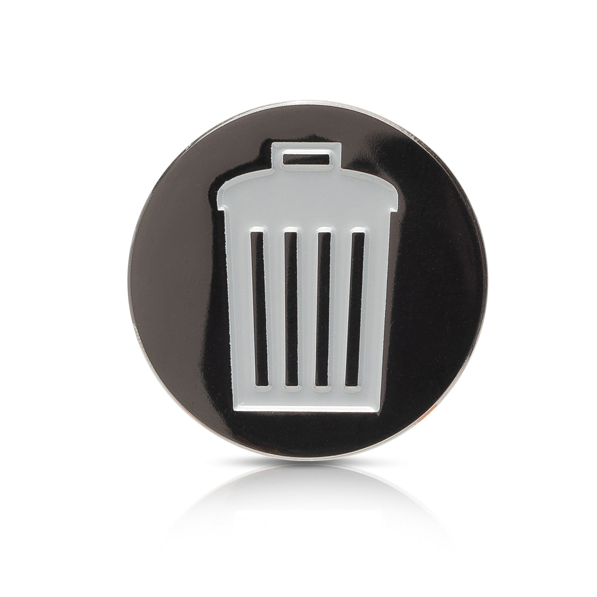 Trash Tag Organizational Label Kitchen Logo Metal Hardware Neat Sleek