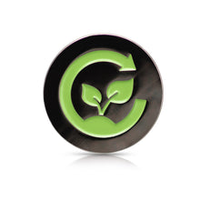 Load image into Gallery viewer, TagDrops Tidy Trio - Black Nickel Green Symbol