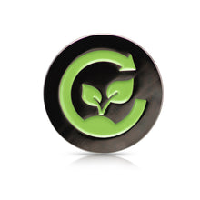 Load image into Gallery viewer, Black Nickel (Green Symbol) Compost Label