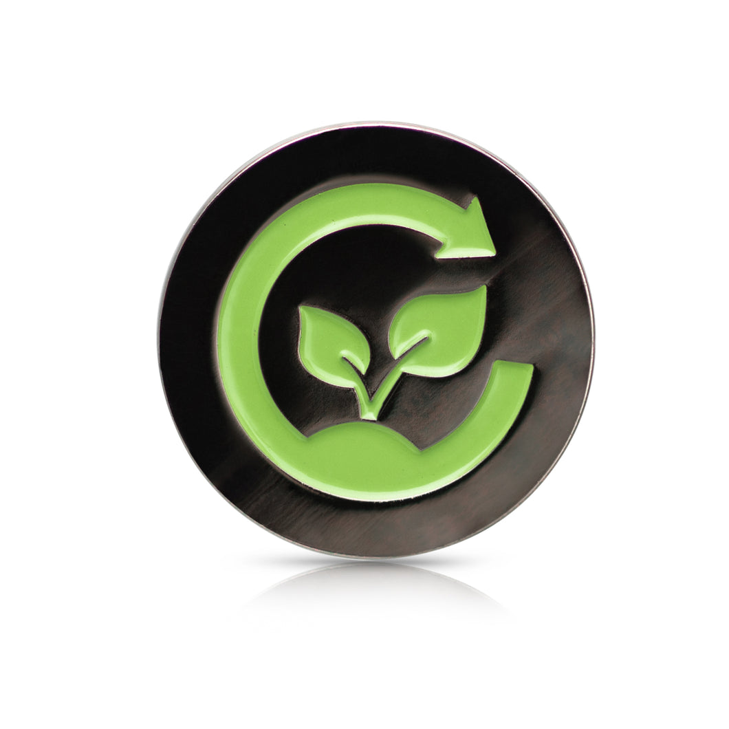 Black Nickel (Green Symbol) Compost Label